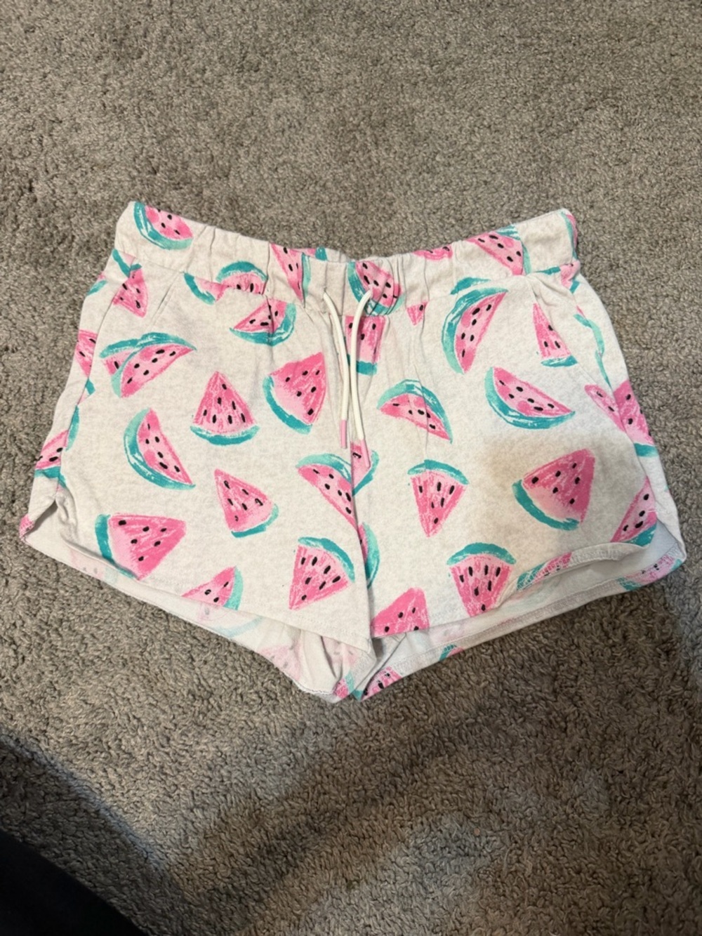 Old Navy Pink Watermelon Print Athletic Lounge Shorts
